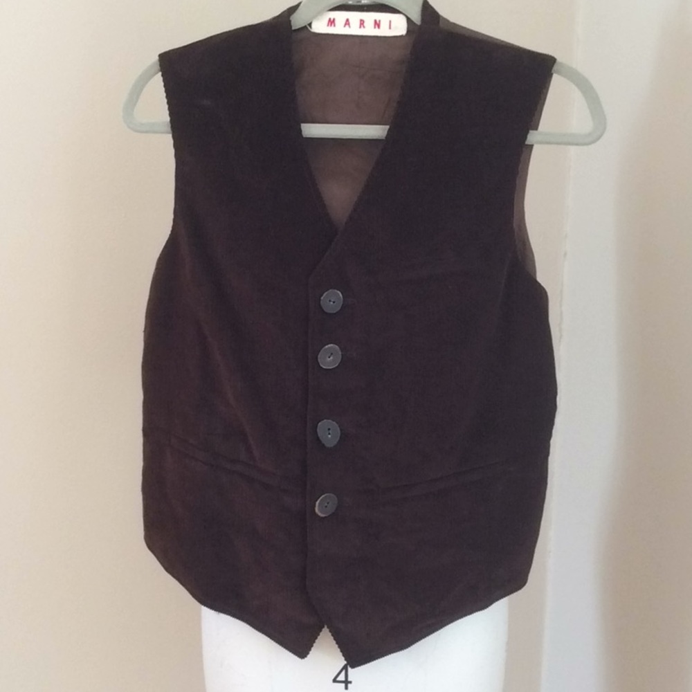 Brown Marni corduroy man’s vest size 46.